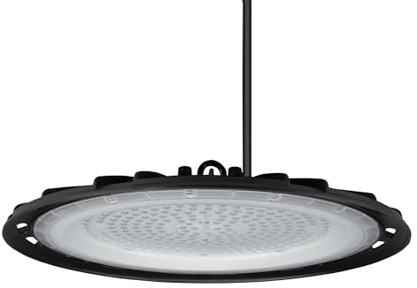 Ledvion Energieeffizienter LED High Bay Sensor, 200W, 110lm/W, 22.000 Lumen, 4000K, IP65, Dimmbar, 2 Jahre Garantie, Professionelle UFO-Lampe, IP65 Zertifizierung