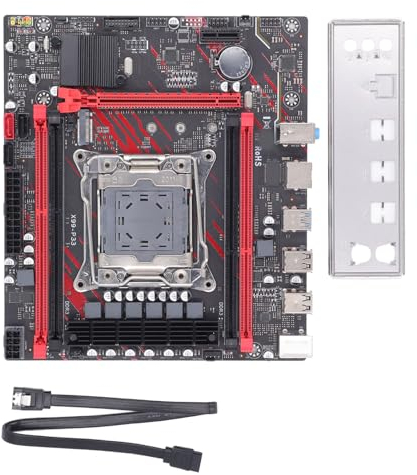 Vikye LGA-Motherboard, X99 P33 Computer-Motherboard (4 DDR3-Speicher, 4 USB 2.0, 2 USB3.0, 2 SATA2.0, 1 SATA3.0, 1 M.2, 1 PCIEx16, 1 PCIEx1, LGA 2011 3 E5 V3)