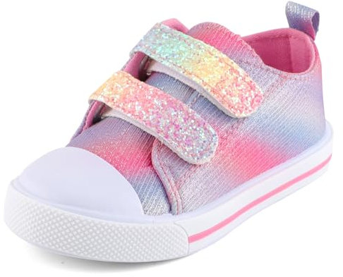 Cheerful Mario 1-5 Anni Scarpine Bimba Primi Passi Scarpe da Tela Bambina Sneaker Casual Scarpe Glitter Neon 22 EU