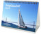 Segelzauber DIN A5 Tischkalender für 2025 Segeln Segelschiffe und Meer - Inhalt: 1x Kalender 1x Weihnachtsanhänger 1x Grußanhänger (gesamt 3 Teile)