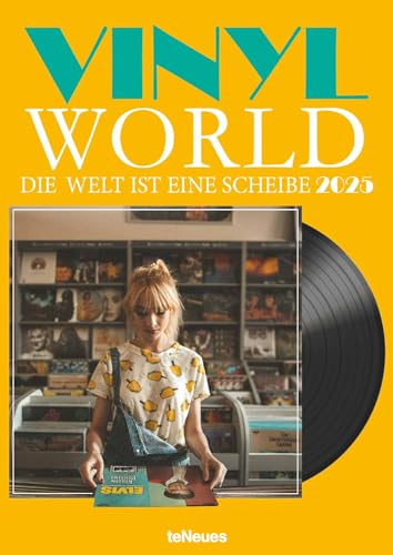 teNeues - Vinyl World 2025 Wandkalender, 29,7x42cm, Kalender mit der Kult- Kulturgeschichte rund um die schwarze Scheibe, spannende Bilder aus dem beliebten Fotoband Vinyl World