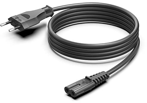 HKY Cavo di Alimentazione per Notebook da 1,2 m; Cavo Elettrico da Spina UE a C7 2,5A-250V, 18 AWG, Cavo Alimentazione AC di Ricambio per Stampante, Alimentatori - Certificato DVE 1,2 metri