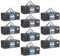 VENO 10 Pack Moving Bags Extra Large Storage Bags for College Move-In, Heavy-Duty Storage Totes, Packing Boxes, and Wardrobe Moving Supplies - Durable Laundry Bags for Clothes (Gray w/Window, 10 Pack)