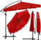 SPRINGOS Gartenschirm Windfester Sonnenschirm 275x350 cm - XXL Schattenspende für Terrasse & Garten - Wetterfest, UV - beständig & stabil mit Handkurbel für einfache Nutzung