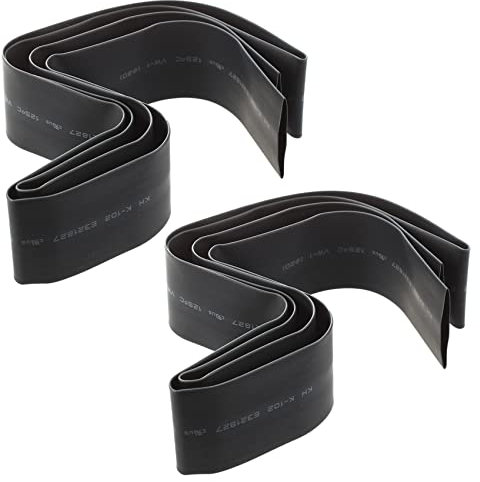 ISTOVO 2Stck 1 M 20 mm Durchmesser Schwarzer K-102 Schrumpfschlauch Huelse Kabel Wrap