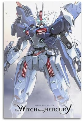 TESUXYEHH Anime Mobile Suit Gundam XVX-016RN Poster, dekoratives Gemälde, Leinwand, Wandposter und Kunstdruck, moderne Familienschlafzimmer-Dekoration, Poster, 20 x 30 cm