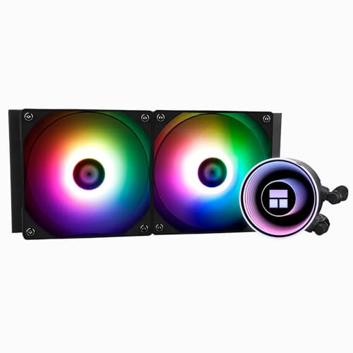TR FN 240 ARGB - Dispositivo di raffreddamento per processore, nero. Specifiche del dispositivo di raffreddamento per processore, doppia ventola PWM. Cuscinetti S-FDB V2. Adatto per AMD/AM5/LGA1851