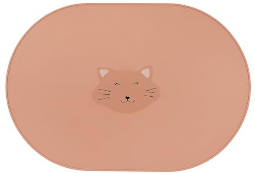 Trixie Silicone Placemat Mrs. Cat - Non-Slip Toddler Table Mat - Soft, Durable, and Easy to Clean - Perfect for Baby-Led Weaning, Mealtime, and Playtime - Eco-Friendly & Safe
