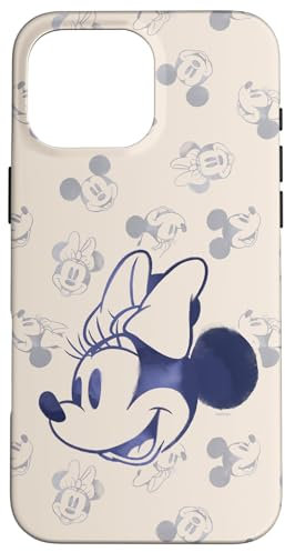 iPhone 16 Pro Max Disney Minnie and Mickey Mouse Heads Retro Vintage Classic Case
