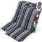 Beautissu 6er Set Premium Niedriglehner Auflage Gartenstuhl 100x50cm Sun-NL – 8cm Dick Polster Gartenstuhlauflage rutschfest Befestigungsbänder UV-Lichtechtheit 5 – Robust Stoff Anthrazit Gestreift
