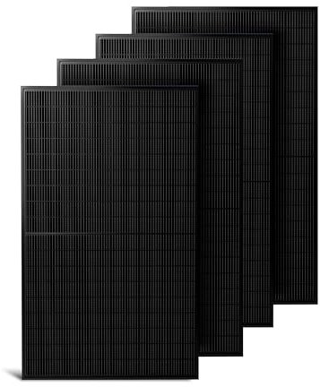 Solakon Solarmodul 450W, bifaziales monokristallines Solarpanel, 40v Photovoltaik Solarmodule/Solar Module für Balkonkraftwerk/Solaranlage 400w/500w Solar Panel für Photovoltaik Komplettanlage (4 Stk)