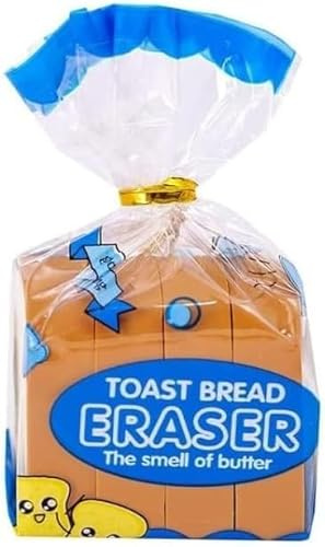 Toastbrot-Radiergummi, Schreibwaren, Lebensmittel-Radiergummis, Brotform, Bleistift-Skizzierwerkzeuge, Lebensmittel-Radiergummis für Studenten, Standard-Bleistift-Radiergummis