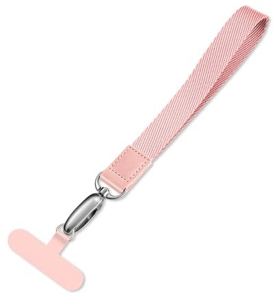CHUQING Chaîne de téléphone Portable Courte Universelle avec dragonne pour téléphone Portable, Rose