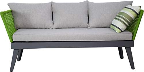Jet-LIne | Gartensofa Cuba | Loungesofa | Gartenmöbel | Rope Design | Seilwicklung | Grün | In- und Outdoor
