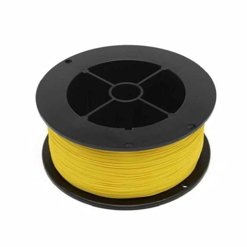 RIO Products Dacron Fliegenschnur-Rückseite, hochfeste, geflochtene Schnur mit geringer Dehnung, super glatte Fliegenrollen-Rückseite, 9 kg, 200 m, Gelb