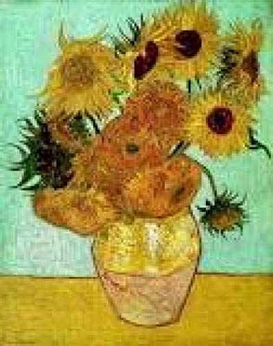 LWOHDKHK Diamant Painting Kinder 5D Diamond Painting Kits, Vincent Van Gogh Zwölf Sonnenblumen in Einer Vase DIY Malen Nach Zahlen Erwachsene Diamant Malerei Geburtstagsgeschenke