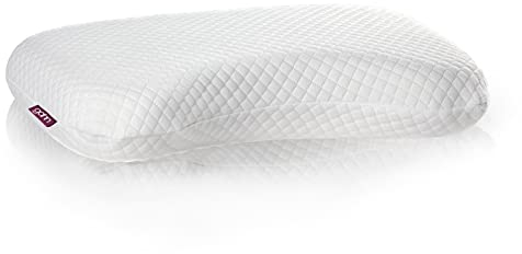 IH Engineering BV gähn® - ergonomisches Kopfkissen 50 x 40 x 10 cm ✓ von Ärzten empfohlen - Memory Foam ✓ waschbar (+1 extra Bezug) ✓ Gegen Verspannungen ✓ Himmlischer Schlaf ✓ Flachkissen: „Zackel“