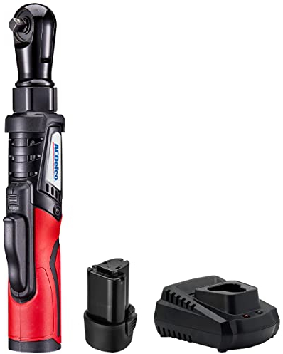 ACDelco ARW1210-3P G12 Serie Li-Ion 12V (10.8V) Brushless 3/8 Zoll Elektro-Ratsche Elektrischer Ratschenschlüssel Set Power Tool Kit, Werkzeugset Inklusive Akku & Ladegerät