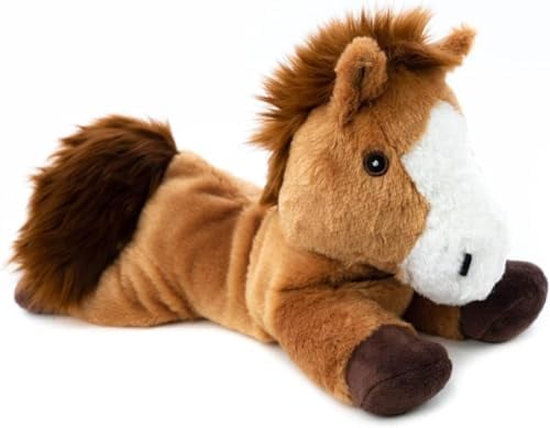 Habibi Plush Classic - 1866 Poney à grains de millet - Tissu chauffant chauffant pour réchauffer au micro-ondes/four