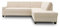 DOMO. collection Ecksofa Londrina, Sofa mit Schlaffunktion in L-Form, Eckcouch, Ecksofa, Polsterecke, Schlafsofa 243 x 209 x 84 cm (BxTxH), creme weiß