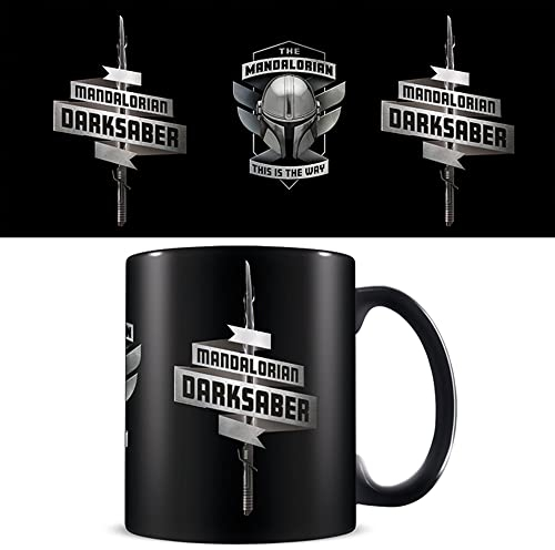 empireposter Star Wars - The Mandalorian - Darksaber Black- Keramik Tasse - Größe Ø8,5 H9,5cm