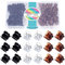 Hoyols Lot de 48 mini pinces à cheveux,petites pinces à cheveux pour femmes et filles, assortiment noir blanc marron pour cheveux fins, bouclés, moyennement épais, en plastique sans épingle (couleur)