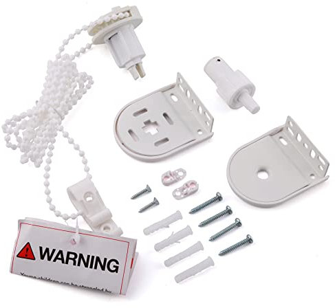 A.Unique Home Heavy Duty Metal Premium Quality Roller Blind Fittings Spare Replacement Kit (25mm)
