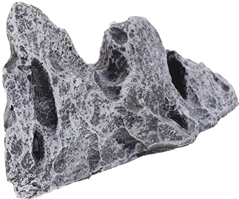 Alipis Berge Modell Künstlicher Berg Steingarten Landschaftsfelsen Mini-Gartenfiguren Feenlandschaft Ornament Sandtischdekoration Für Micro Train Landschaft Eisenbahn Aquarium C