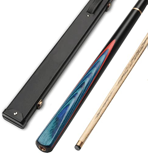 NOYORO Snooker Cue 57 19 Oz 3/4 Jointed White Wax Wood 10,2 Mm Pole Head Bequemer Griff, Geeignet für Home Entertainment LYz0607