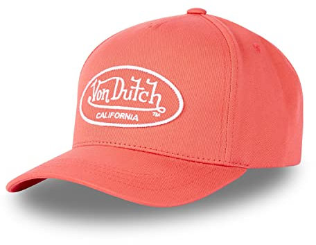 Cap Herren Natürlich, Tracker Kappe Herren, Perfekter Halt, Atmungsaktiv, Rot-Weiss, Einheitsgröße