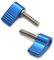 M4x30mm Schrauben mit Griffen Rändelschrauben Einzelflügel Flügelschrauben Knopf Einstellbarer Rändelschraube 2 Stück Blau
