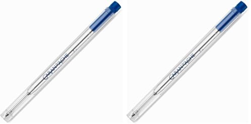 Caran d'Ache Goliath Ballpoint Cartridge for Alchemix & Metal Collection, Blue Broad,8422-260 (Pack of 2)