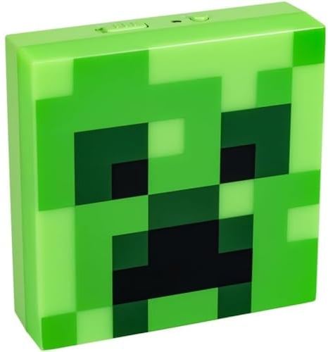 Paladone Minecraft Creeper - Luz nocturna, función de sensor nocturno, portátil, parte trasera adhesiva para colocación en pared, regalo oficial y decoración de dormitorio para fanáticos de Minecraft