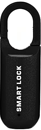 Serratura di impronte digitali,Lucchetto di impronte digitali,Lucchetto intelligente,Lucchetto intelligente con USB ricaricabile,Lucchetto portatile impermeabile intelligente (nero)