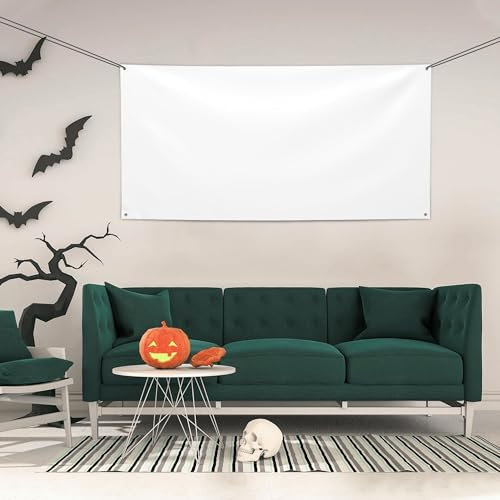 AKAISOED Individuelles Banner, gestalten Sie Ihre eigenen personalisierten Banner, fügen Sie jeden Bildtext hinzu, Logo-Namen, geeignet für Halloween, Weihnachten und andere Festivals, Nachtpartys,