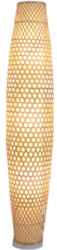 Lampadaire Lampe sur Pied Bambou Osier Rotin Ombre Lampadaire Rustique Interrupteur Au Pied Lampe sur Pied Art Lumière Haute Pôle Lampe Lampadaire sur Pied Salon (Size : 25 * 100cm)