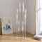 4pcs Acryl Kerzenständer 8 Arming Boden Kerzenhalter, Kerzenleuchter für Hochzeit Esstisch Mittelstück Deko Wohnzimmer Weihnachten Dekoration,Acryl 98cm Hoher (Keine LED Kerzen)