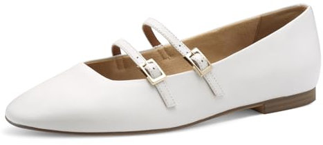Tamaris Ballerina Damen Elegant weiß,EU 37