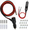 GTIWUNG Cable de Extensión para Mechero de Coche con Interruptor 16AWG 210CM+Encendedor de Cigarillo Macho,Toma de Mechero para Coche,Enchufe Mechero Macho
