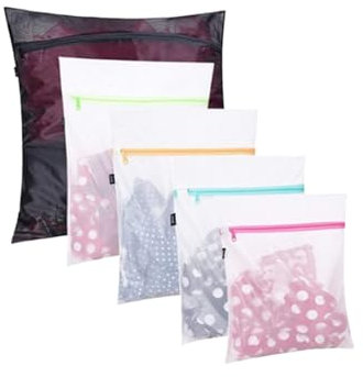 SoeUyd 5 Pieces Filet a Linge, Filet de Lavage Machine a Laver, Filet Linge Machine a Laver Convient Pour Les Sous-Vêtements, Les Chaussures, Les Chaussettes et Les Produits D'entretien Ménager