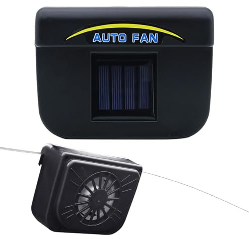 Solar Powered Car Fan - Car Soalr Window Fan, Rear Window Air Fan Vent | Car Window Solar Powered Cooling Fan, Automobiles Cooling & Ventilation Fan for Trucks Automobile Campers SUVs RVs