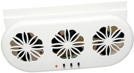 Gatuida Ventilador De Ventilación Para Coche Enfriador De Aire Solar Ventana Usb Tres Salidas Aire Fresco Color