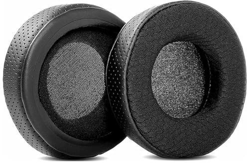 DowiTech Breathable Earpads Cushion Replacement Compatible with JVC HARX300 HA RX300 Headphone Ear pads with Mesh Fabric/Punched Protein Leather and Memory Foam