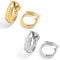 LILIE&WHITE Clip Ohrringe Set Aus Goldenen Und Silbernen Clip-Ohrringen Für Damen – Hypoallergen, Farbbeständig Und Nickelfrei – Klassisches Design Für Nicht Durchstochene Ohren