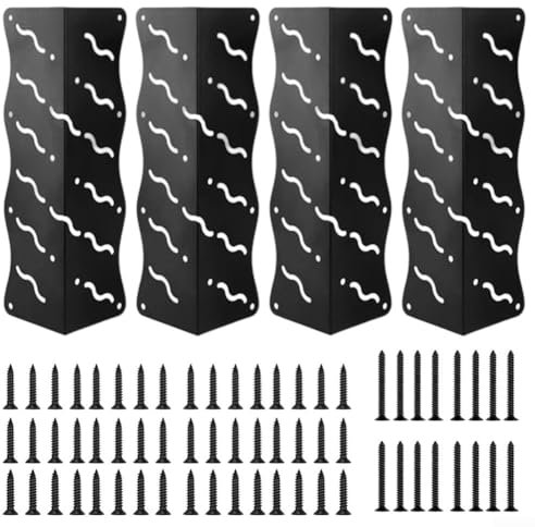 Robuste Eckwinkel für Hochbeete 11 x 3 x 3 für einfache und schnelle Montage (4 Stück)