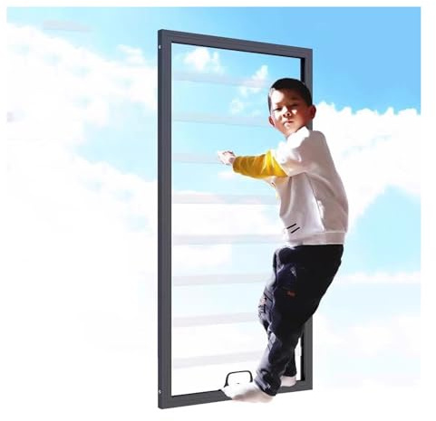 XILYZMO Vidrio Policarbonato Rejas Ventanas Alta Resistencia Hogar Marco Aluminio Ventanas Rejas Seguridad Instalación A Presión Ventanas Antirrobo Rejas Seguridad para Hotel(40x60cm)