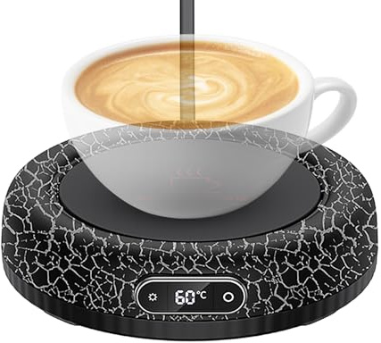 Chauffe-tasses électrique 60 W pour tasse à bougie, sous-verre Chauffage USB intelligent pour salon, chambre, bureau, cuisine, bar, table, boisson, thé, lait, chocolat