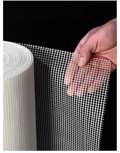 Treillis pour enduits et plâtrage, Petit pain de maille fibre verre for les tailles multiples concrètes 140g/㎡ 4x4mm(1x100m(3.2x328ft))