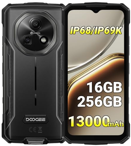 DOOGEENEXT Fire 7 Smartphone Rugerizado 5G Libre, 16GB+256GB/2TB, Android 15, Batería 13000mAh, Cámara 64MP, Pantalla 6,6 90Hz, IP69K Impermeable, NFC GPS