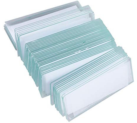 UKCOCO 100 Pieces Microscope Blank Slides for Basic Biological Science Education